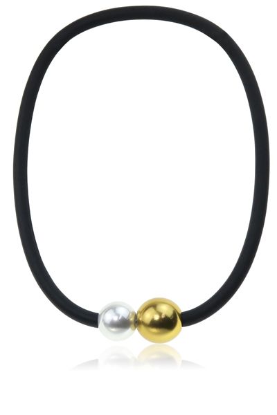 Jantan Double Beads Necklace In Gold