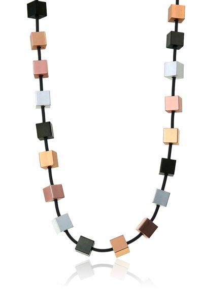 Jantan Cube Necklace In Multi