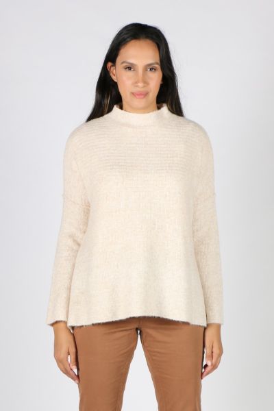Ping Pong Boxy Jumper In Oatmeal