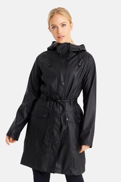 Ilse Jacobsen Trench Raincoat In Black