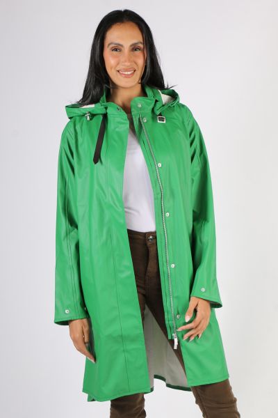 Ilse Jacobsen A Line Raincoat In Green