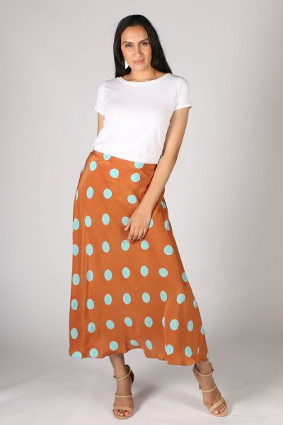 Anupamaa Bias Spot Skirt In Tan
