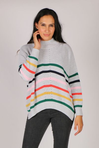 Rainbow Jumper In Silver By Foil