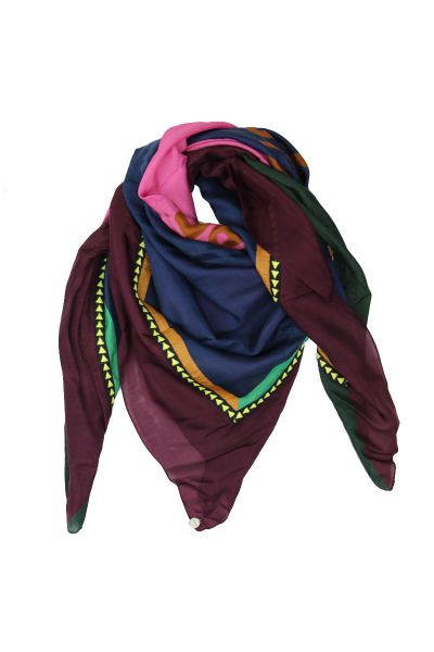 POM Colourful State Of Mind Scarf in Pink
