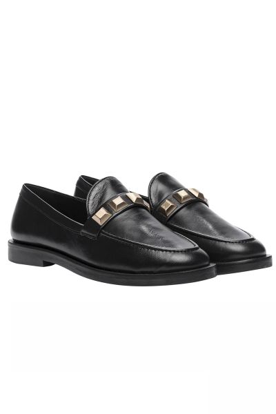 Stud Loafer By Carrano In Black