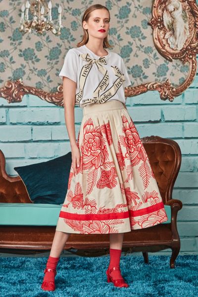 Trelise Cooper Full Bloom Skirt In Red