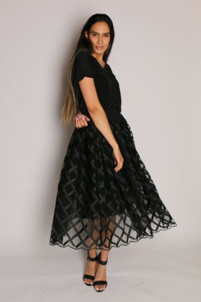 Free Falling Skirt In Black By Trelise Cooper