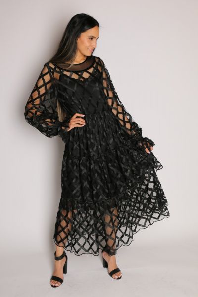Dark Romance Dress In Black By Trelise Cooper 