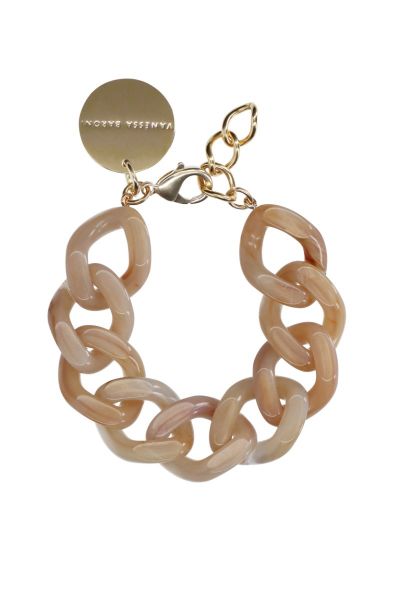 Flat Chain Bracelet By Vanessa Baroni In Beige