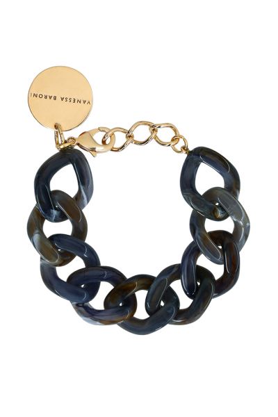 Flat Chain Bracelet By Vanessa Baroni In Blue