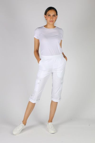 Verge Utility Shorts In White