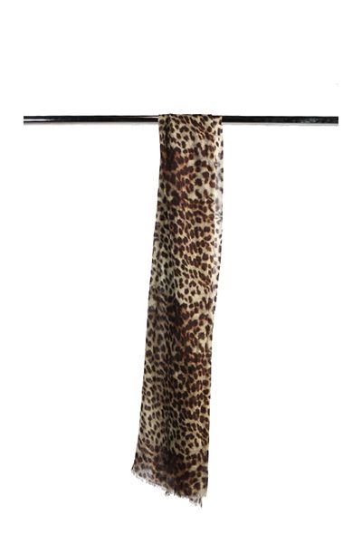 Wrap yourself in warmth and elegance with the Animal Print Fine Merino Silk Designer Scarf in a captivating brown hue. Designed for winter, this luxurious scarf combines the wild beauty of animal prints with the softness of premium materials for a sophist