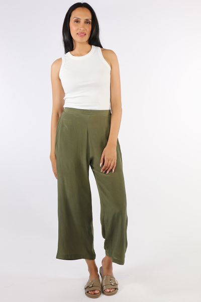 Anupamaa Palazzo Pant In Khaki