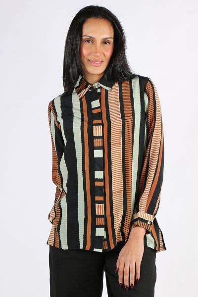Anupamaa Ladder Mens Shirt In Stripe