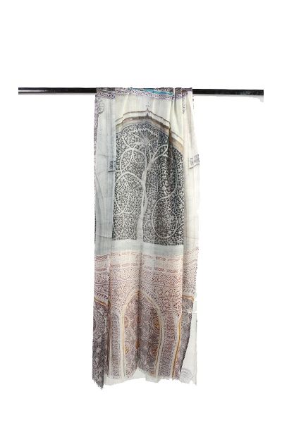 Architectural Modal Silk Designer Scarf By Namaskar