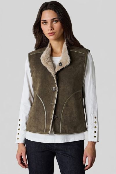 Lania Aspen Vest In Khaki