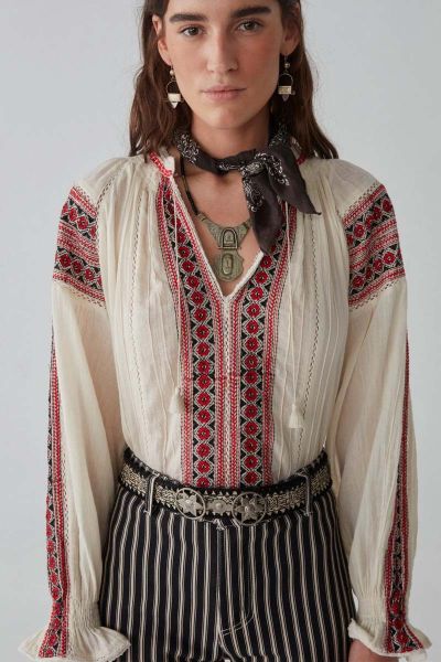 Maison Hotel Bohemian Rhapsody Audrey Shirt In Ivory