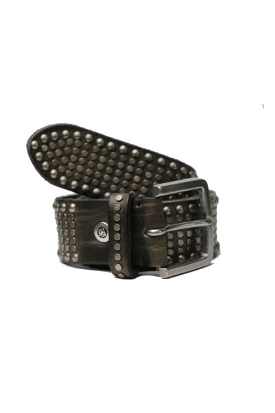 B Belt Studded Ned Belt In Anthracite