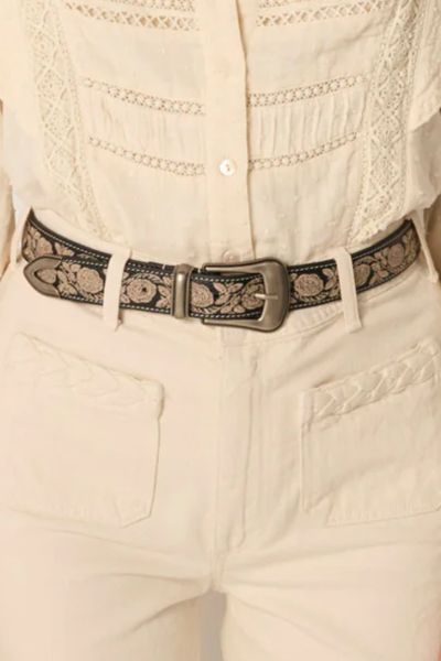Maison Hotel Mariachi Guadalupe Belt in Onyx