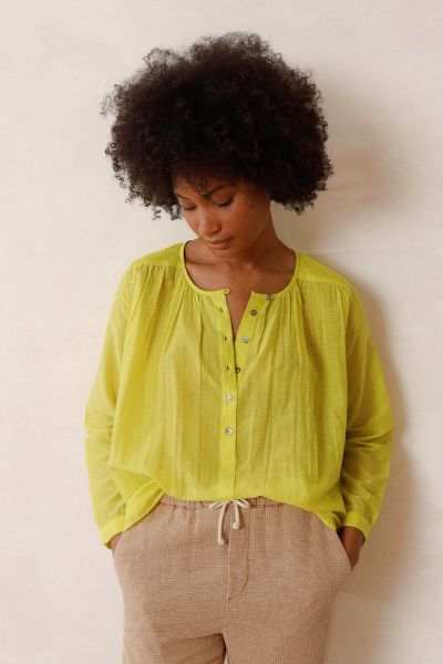 Indi & Cold Vera Shirt In Lime