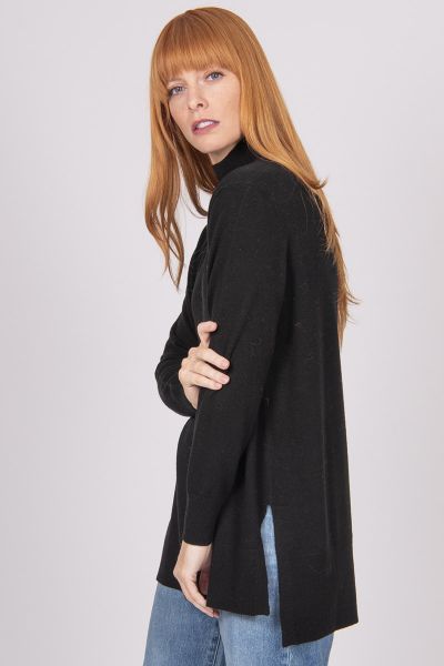 Bridge and Lord Turtle Neck Tunic In Black