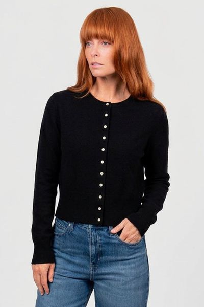Bridge and Lord Marnie Cropped Cardi In Black