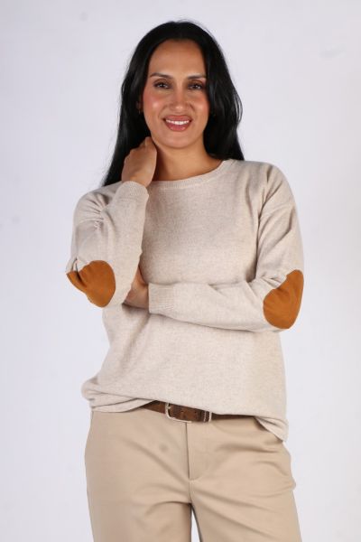 Our Cotton Cashmere Swing is an everyday knit thats perfect for layering. Made from a blend of cotton and cashmere thats light and breathable, this crew neck sweater has a relaxed fit and soft, luxe feel. Designed with ribbed trims and dropped shoulders, 