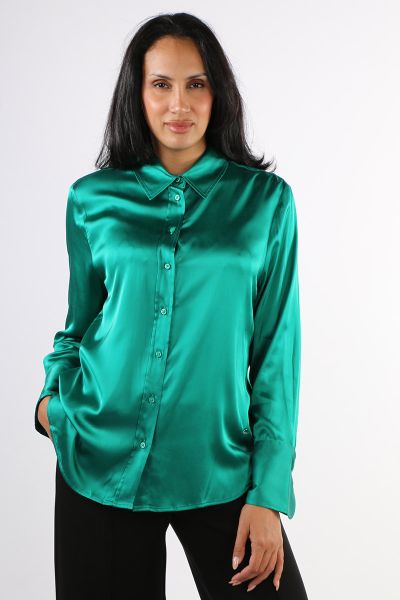 Brax Victoria Shirt In Emerald