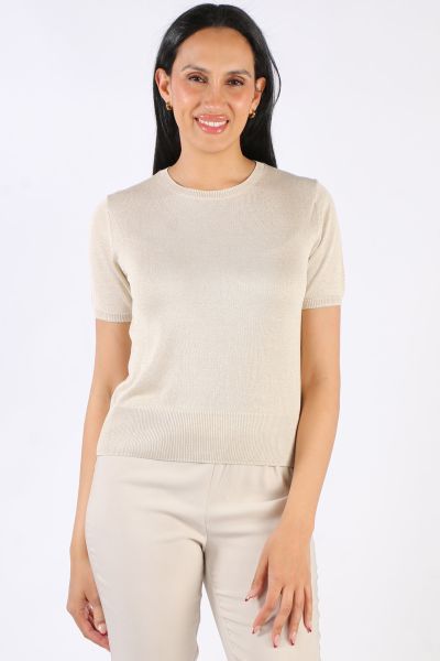 Bella Evening Jumper In Gold