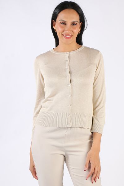Bella Evening Cardi In Gold