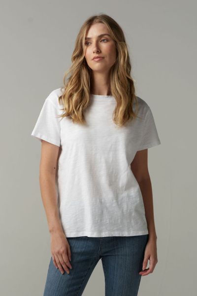 Cloth Paper Scissor Relaxed Fit Tee In White