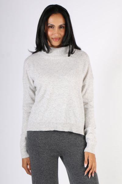 C & Co Classic Polo Jumper In Marle