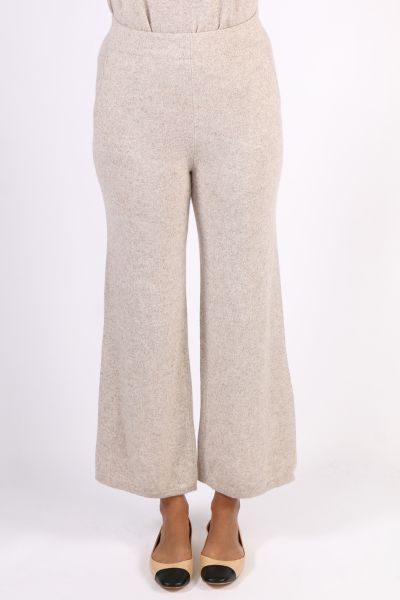 C & Co Classic Palazzo Pant In Oatmeal