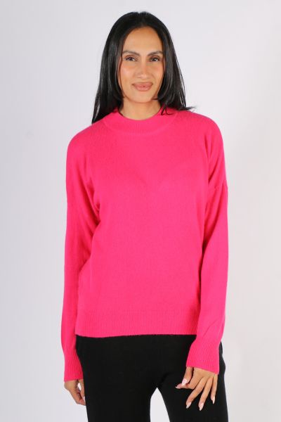 C & Co Vintage Jumper In Hot Pink