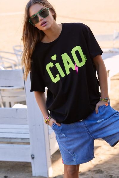 Hammill & Co Ciao Tee In Black