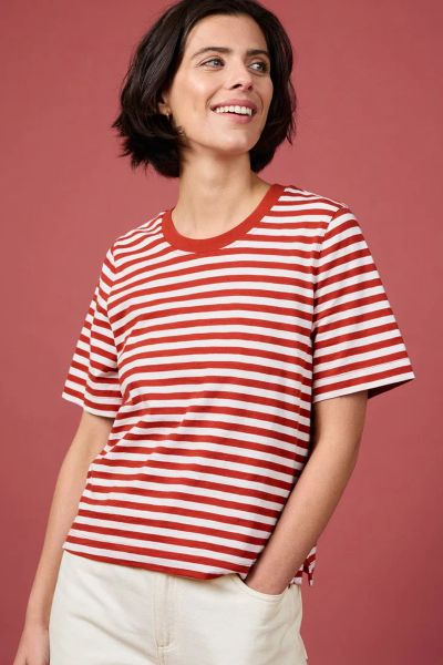Seasalt Copseland Tee In Dark Cinnamon