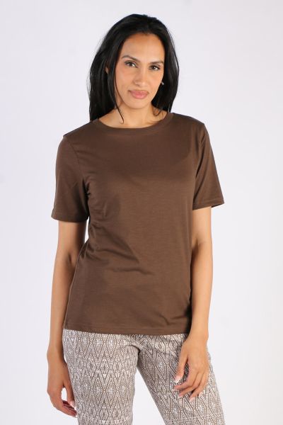 CC Heart Regular Tee In Coffee