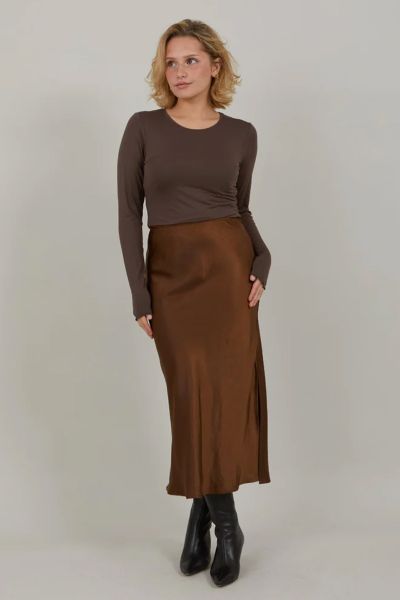 Coster Skylar Skirt In Bronze