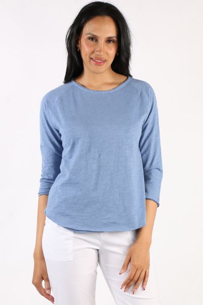 Cloth Paper Scissors Halle Tee In Blue