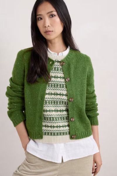 Seasalt Dawson Pick Cardi In Grassland