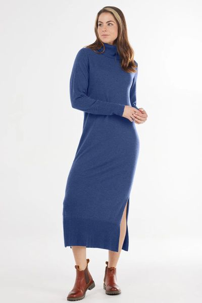 Bridge and Lord Roll Neck Dress In Denim