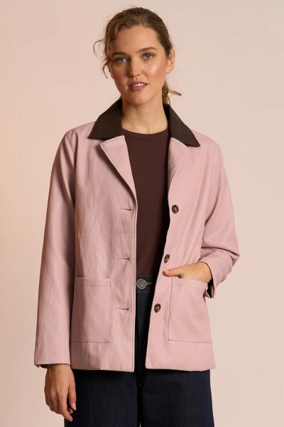 Neris Colour Block Didi Jacket In Pink