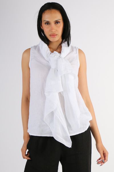 DS Athens Wrap Scarf In White