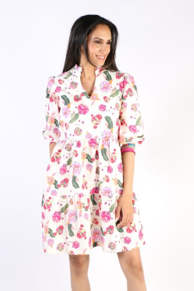 Emily Lovelock Circle Of Life Dress In Ivory
