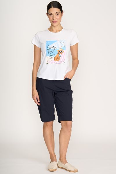 Foil Tee Off Short In Navy