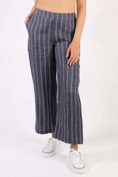 Foil Wide Leg Variety Pant In Stripe