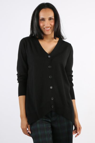 A staple in your wardrobe for the season. In 100% Merino wool, this A line cardigan has a V neck and full sleeves. Style this Good Odds Cardigan over dresses and separates keeping you in style and warm. FO8472.
