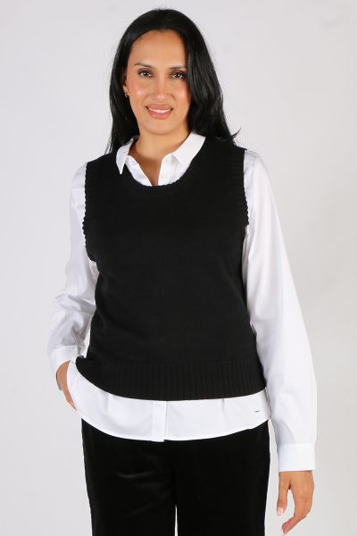 Foil Vest Day Ever Vest In Black