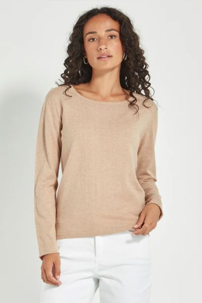 Verge Gabriel Sweater In Biscuit