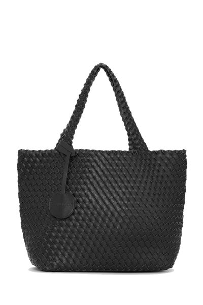 Reversible Woven Tote Bag By Ilse Jacobsen In Black
